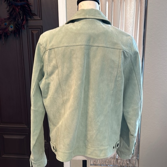 Charter Club Sage Green Suede - Picture 3 of 8